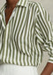 Polo Ralph Lauren Striped Mulberry Silk Shirt - Green/Cream
