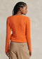 Polo Ralph Lauren Cable-Knit Cashmere Sweater - Orange Melange