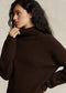 Polo Ralph Lauren Ribbed Wool-Cashmere Mockneck Sweater  - Cedar Heather