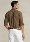 Polo Ralph Lauren Custom Fit Plaid Twill Shirt - Khaki/Brown