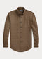 Polo Ralph Lauren Custom Fit Plaid Twill Shirt - Khaki/Brown