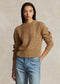 Polo Ralph Lauren Openwork Cotton-Blend Crewneck Sweater