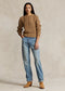 Polo Ralph Lauren Openwork Cotton-Blend Crewneck Sweater