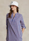 Polo Ralph Lauren Striped Cotton Long-Sleeve Shirtdress