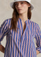 Polo Ralph Lauren Striped Cotton Long-Sleeve Shirtdress