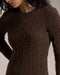 Polo Ralph Lauren Cable-Knit Cashmere Sweater - Branch Brown Melange