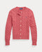 Polo Ralph Lauren Cable-Knit Cotton Crewneck Cardigan - Red Sky