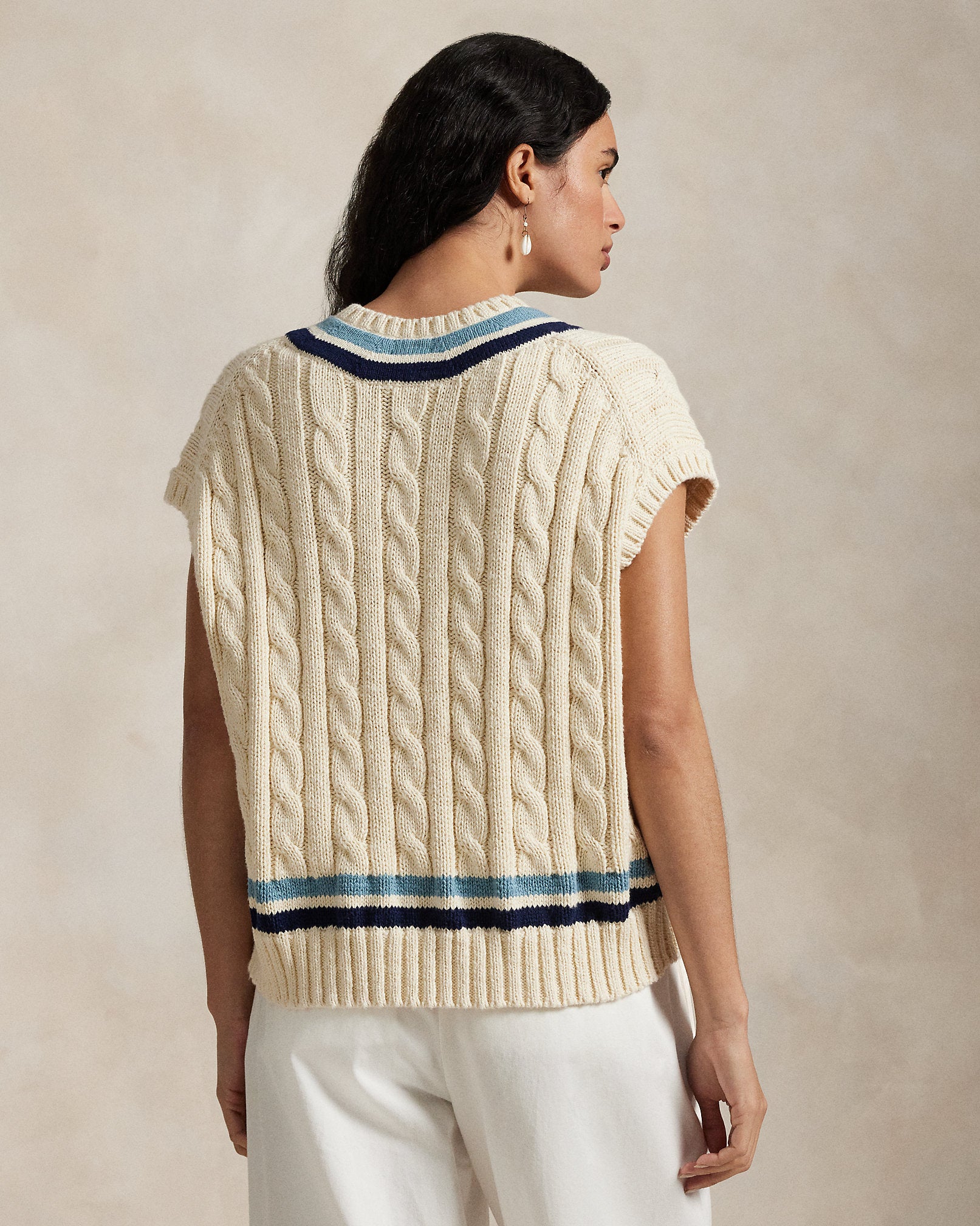 Polo Ralph Lauren Cable-Knit Cotton Cricket Sweater Vest