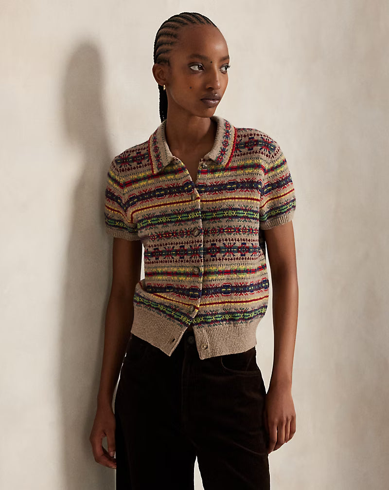 Polo Ralph Lauren Fair Isle Short-Sleeve Cardigan