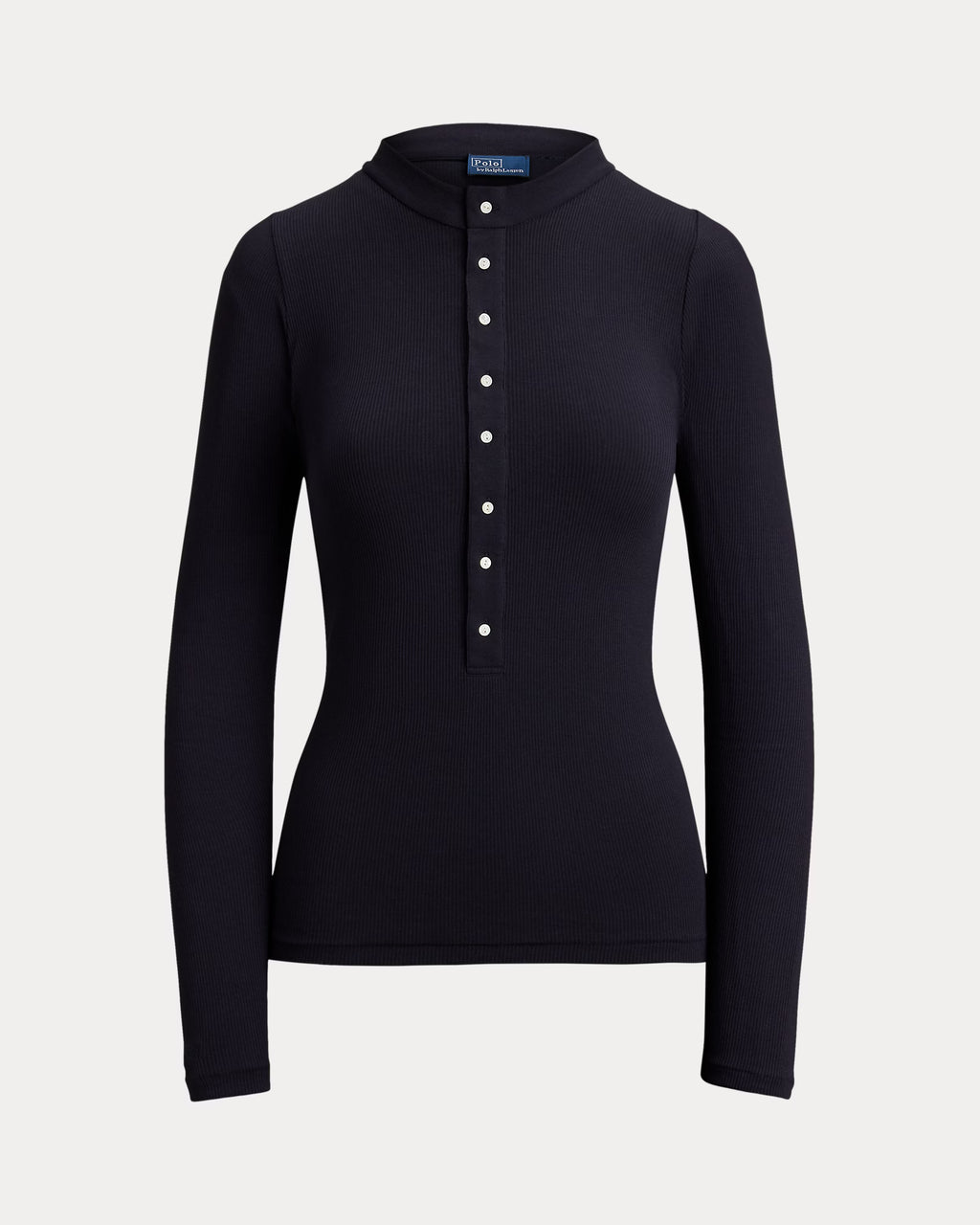 Polo Ralph Lauren Ribbed Cotton Henley Shirt - Atlantic