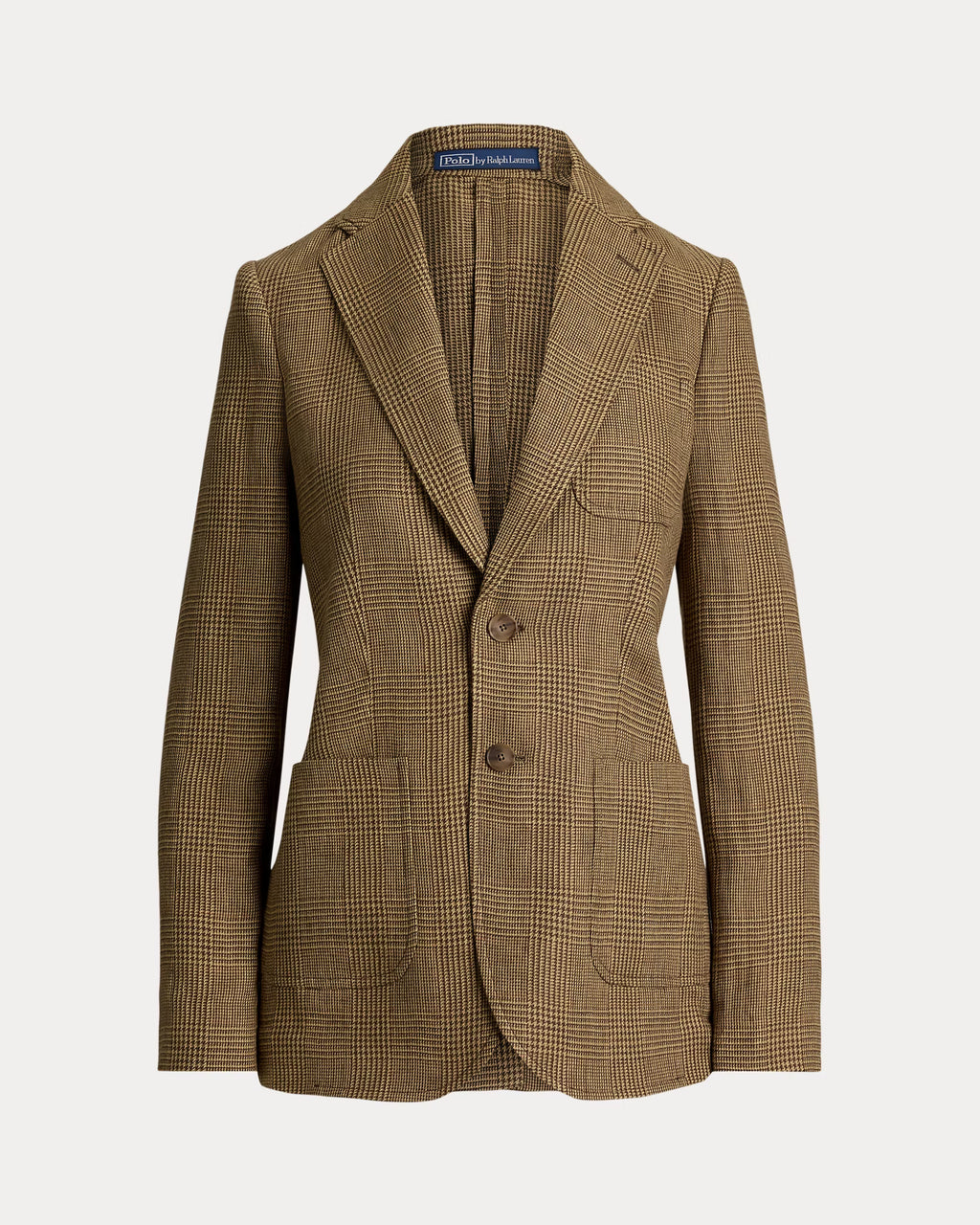 Polo Ralph Lauren Single-Breasted Glen Plaid Linen Blazer