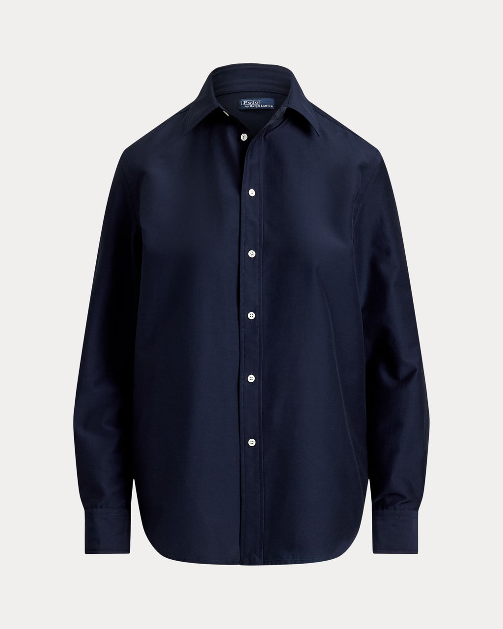 Polo Ralph Lauren Relaxed Fit Cotton-Silk Shirt - Hunter Navy
