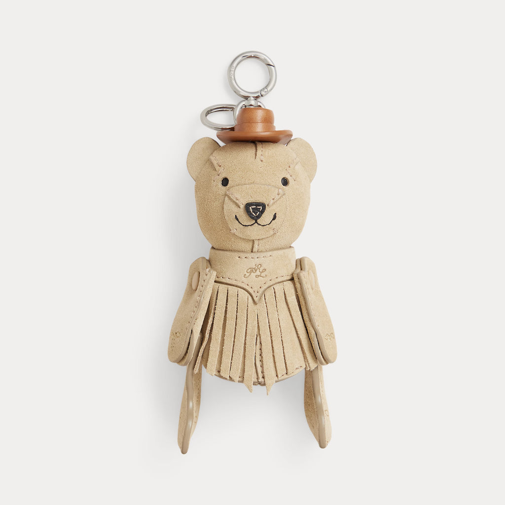 Polo Ralph Lauren - Western Polo Bear Leather Bag Charm - Cashew