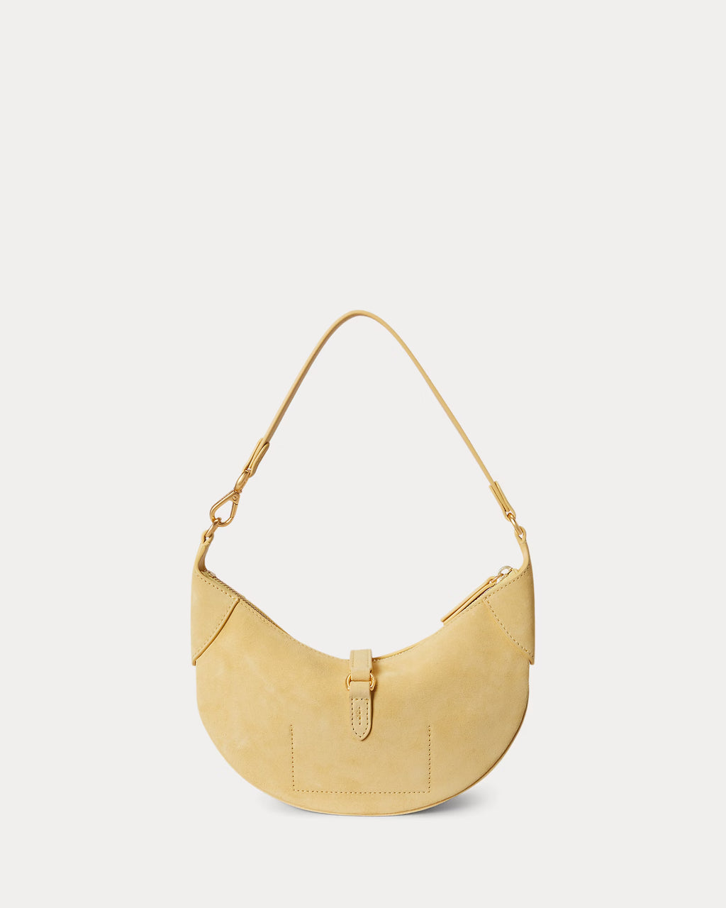 Polo Ralph Lauren Polo ID Suede Mini Shoulder Bag - Lemon Meringue