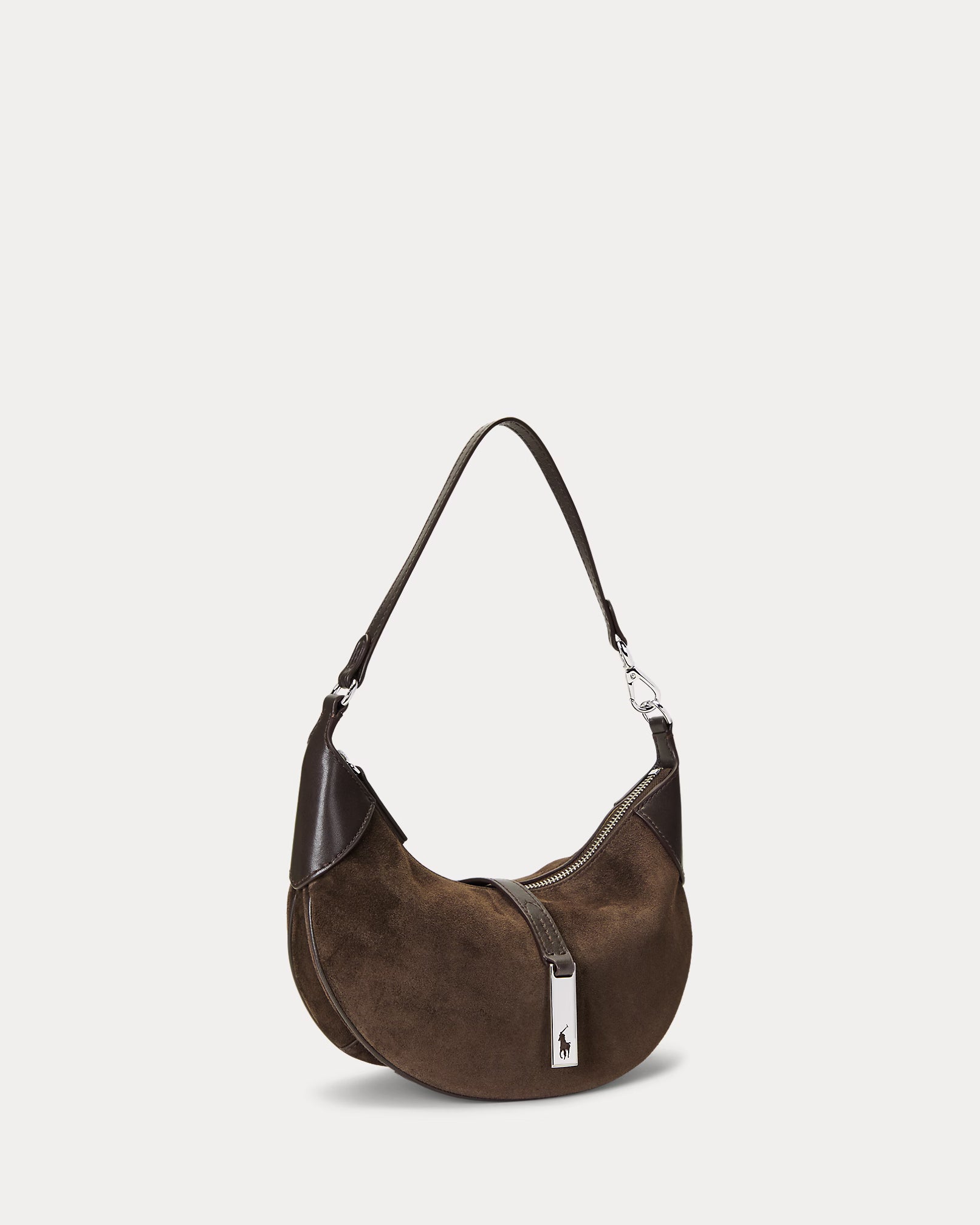 Polo Ralph Lauren Polo ID Suede Mini Shoulder Bag - Brown