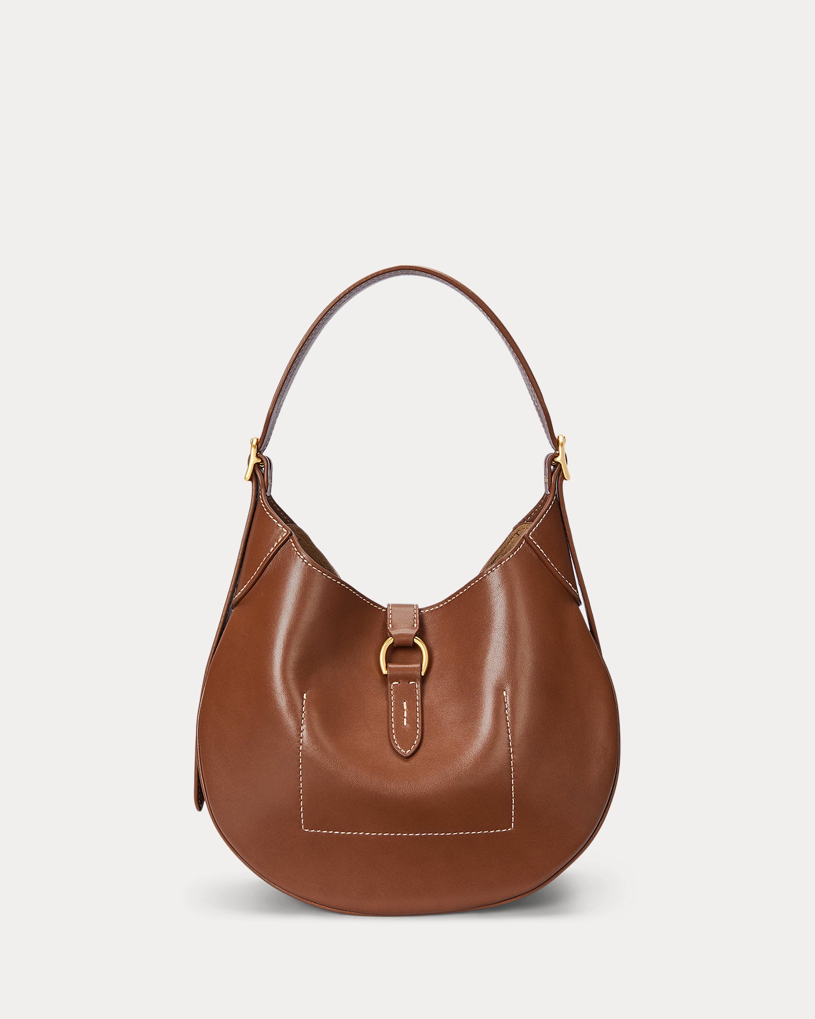 Polo Ralph Lauren Polo ID Leather Small Shoulder Bag - Brown