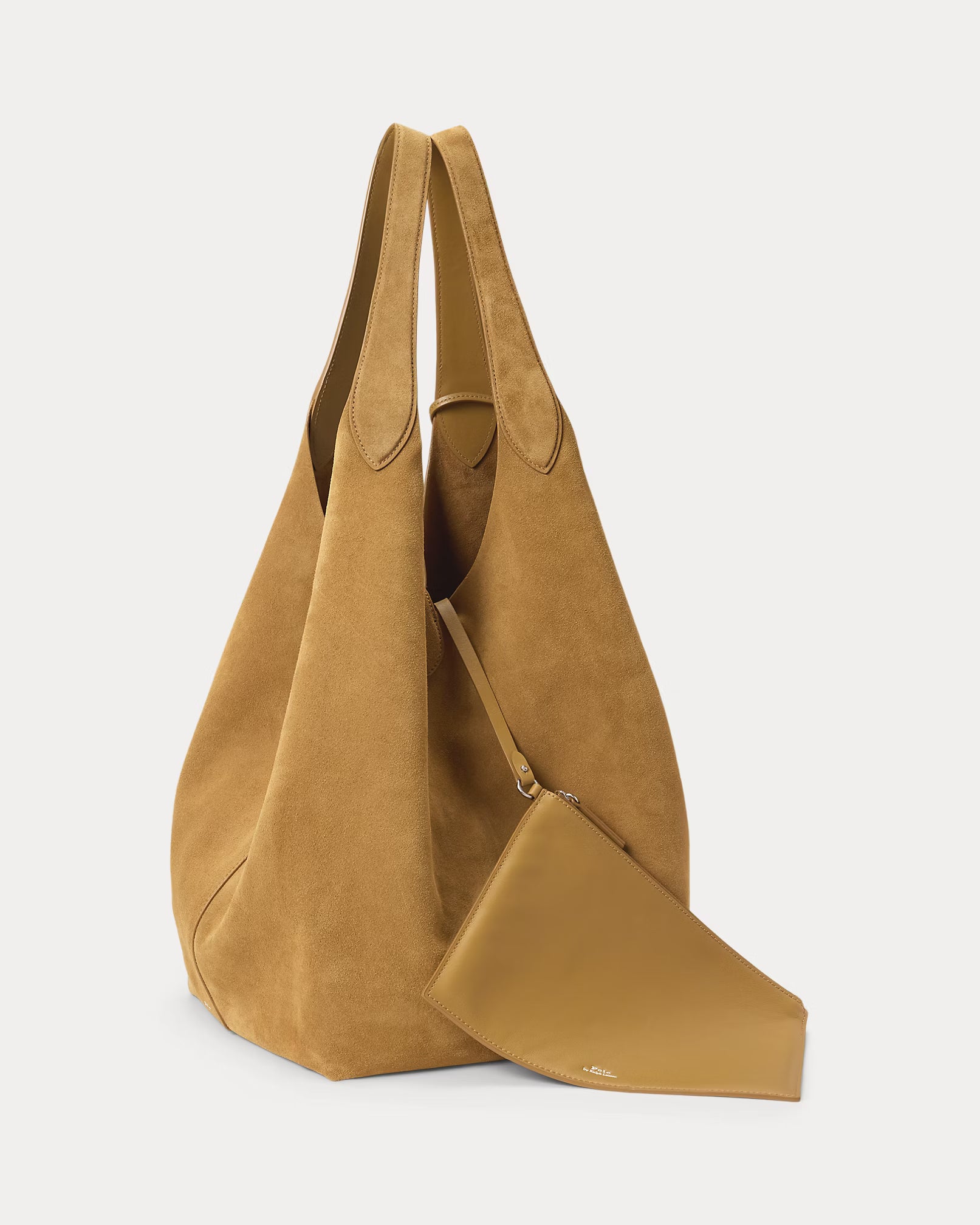 Polo Ralph Lauren Polo Play Suede Large Tote - Camel