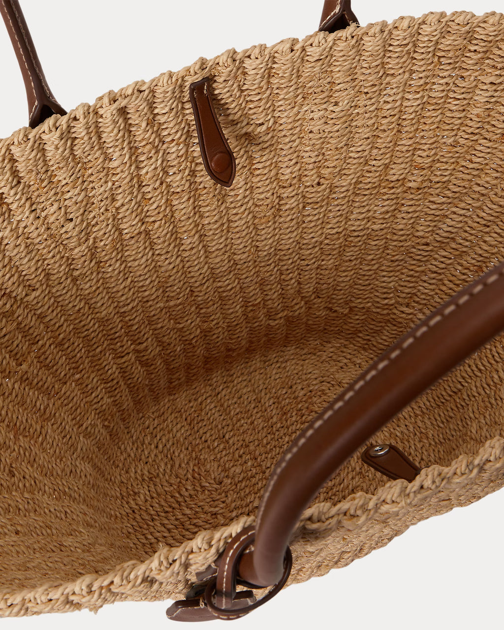 Polo Ralph Lauren Bellport Raffia Basket Tote