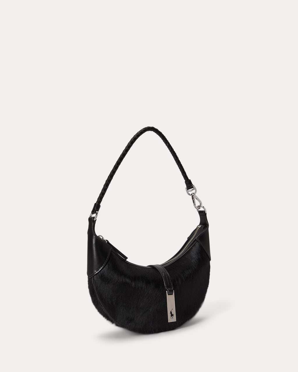 Polo Ralph Lauren Polo ID Haircalf Mini Shoulder Bag - Black
