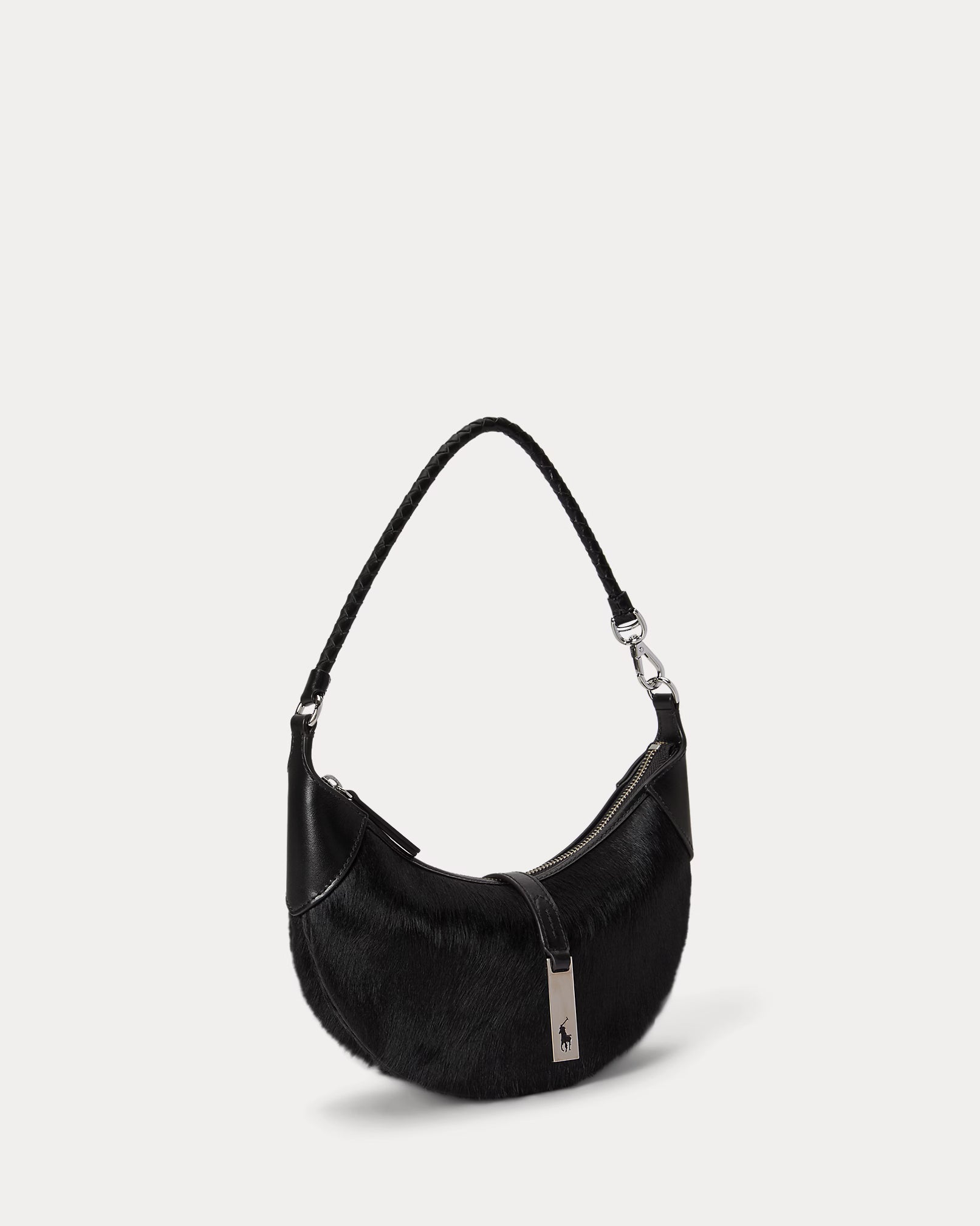 Polo Ralph Lauren Polo ID Haircalf Mini Shoulder Bag - Black