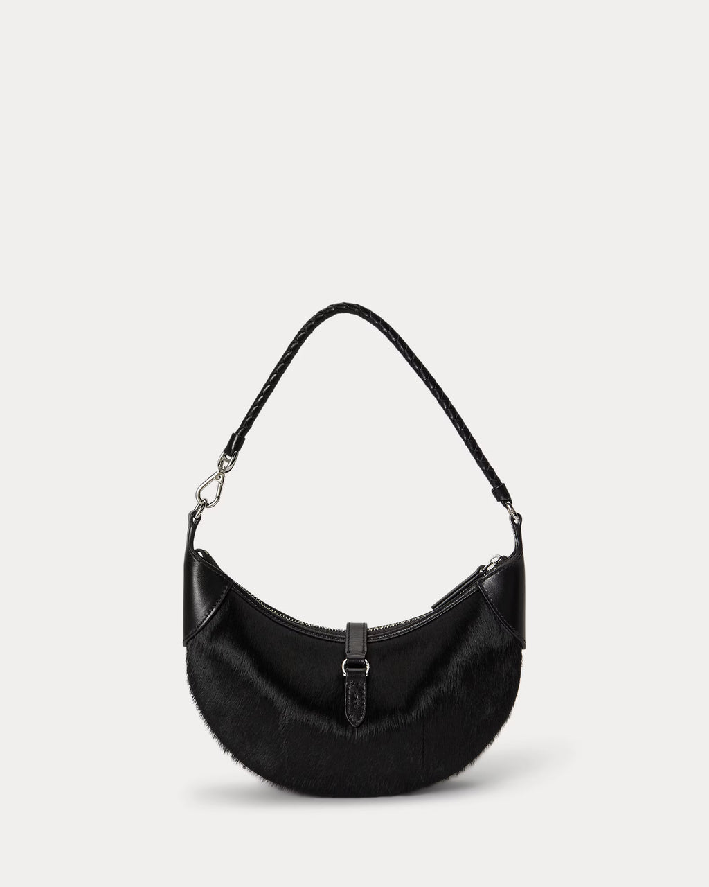 Polo Ralph Lauren Polo ID Haircalf Mini Shoulder Bag - Black