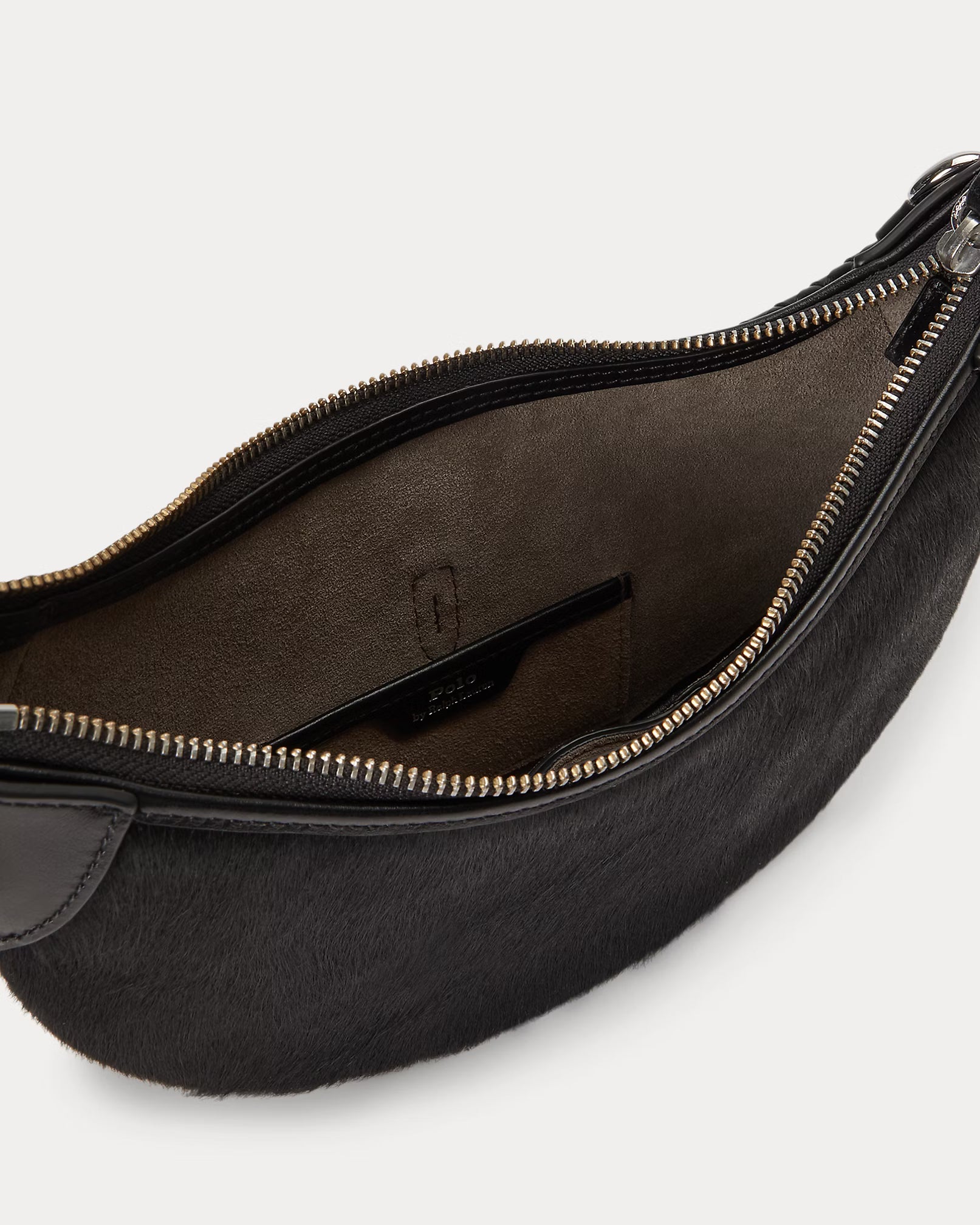 Polo Ralph Lauren Polo ID Haircalf Mini Shoulder Bag - Black