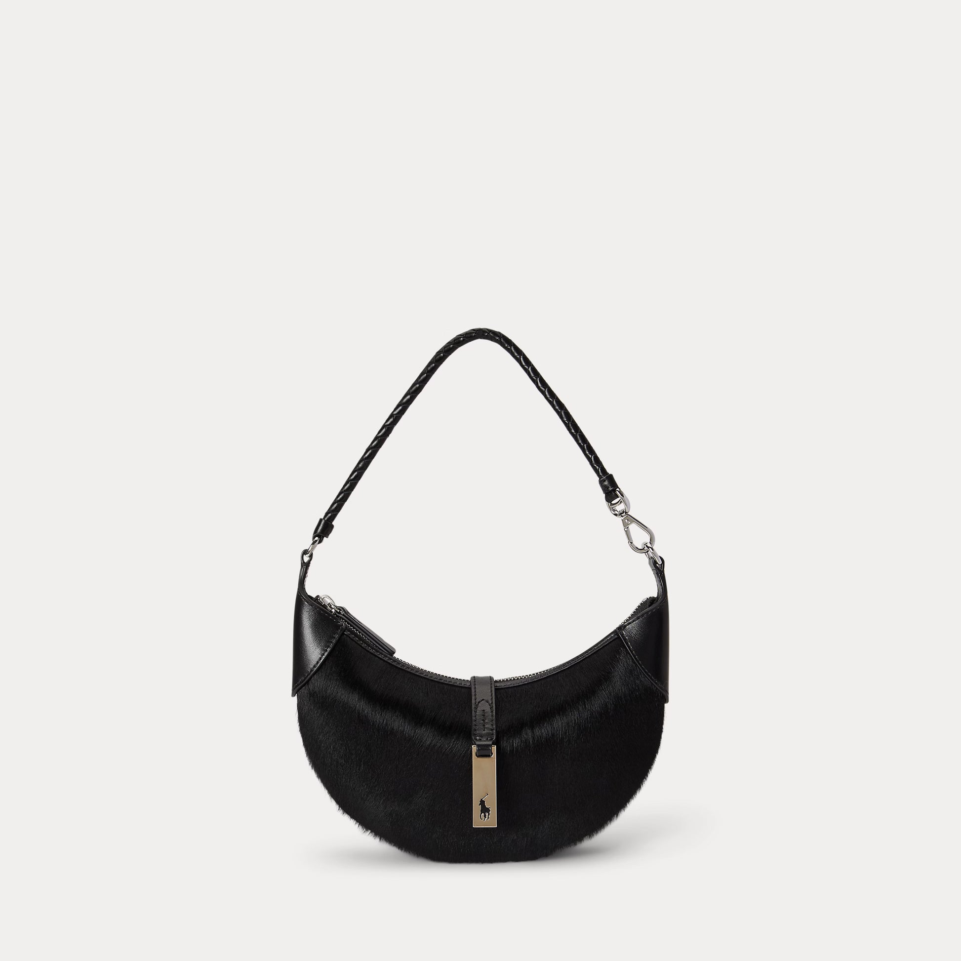 Polo Ralph Lauren Polo ID Haircalf Mini Shoulder Bag - Black