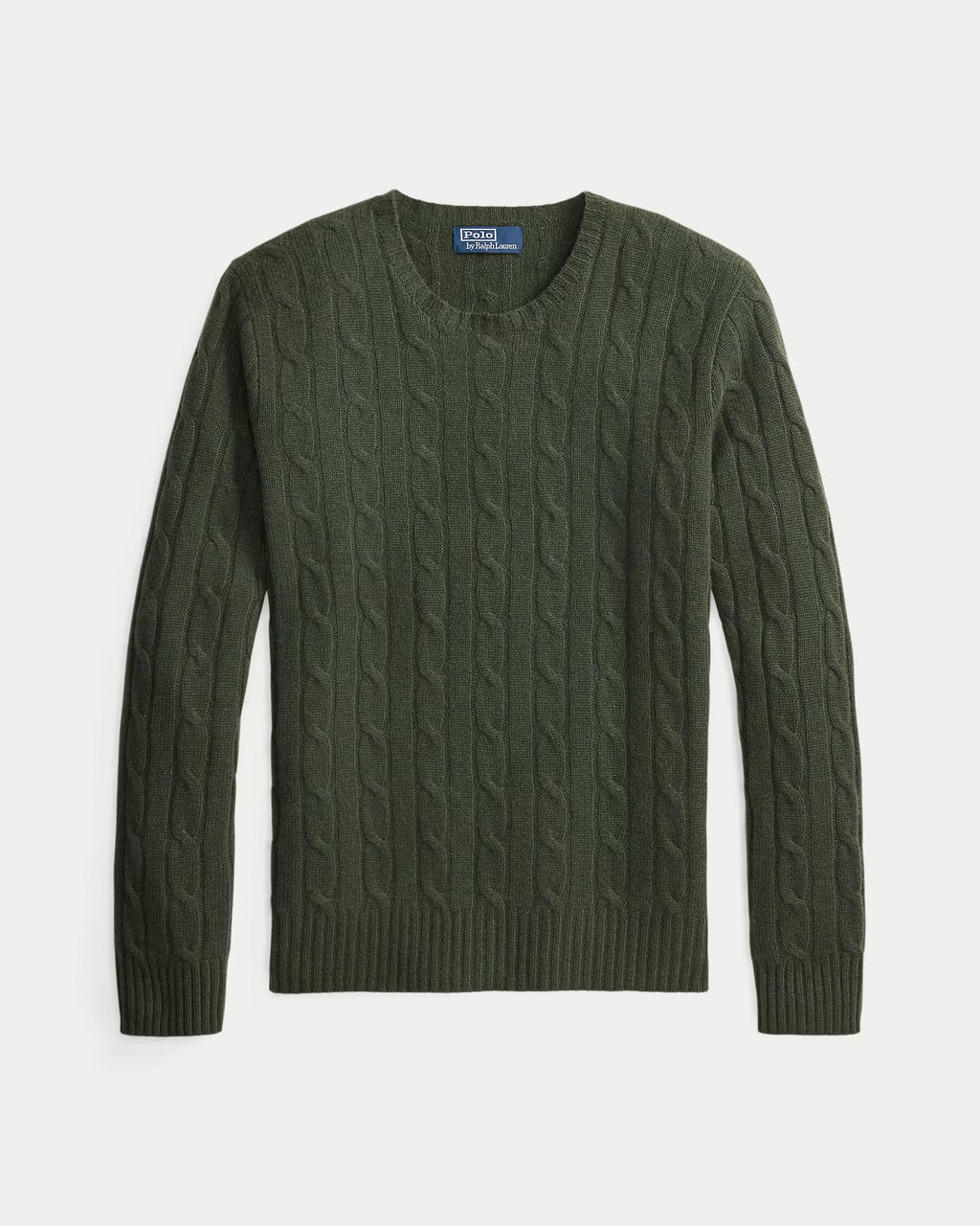 Polo Ralph Lauren The Iconic Cable-Knit Cashmere Sweater - Pine Heather