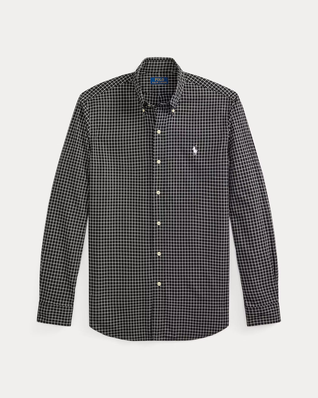 Polo Ralph Lauren Classic Fit Plaid Twill Shirt - Black Cream