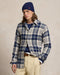 Polo Ralph Lauren Classic Fit Plaid Brushed Flannel Shirt - Off-white/navy