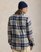 Polo Ralph Lauren Classic Fit Plaid Brushed Flannel Shirt - Off-white/navy