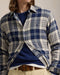 Polo Ralph Lauren Classic Fit Plaid Brushed Flannel Shirt - Off-white/navy