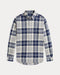 Polo Ralph Lauren Classic Fit Plaid Brushed Flannel Shirt - Off-white/navy