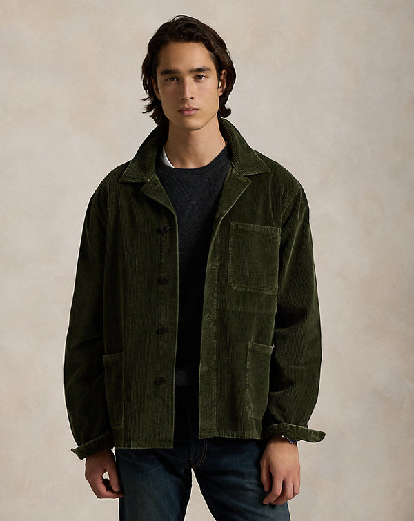 Polo Ralph Lauren Corduroy Utility Overshirt - Olive