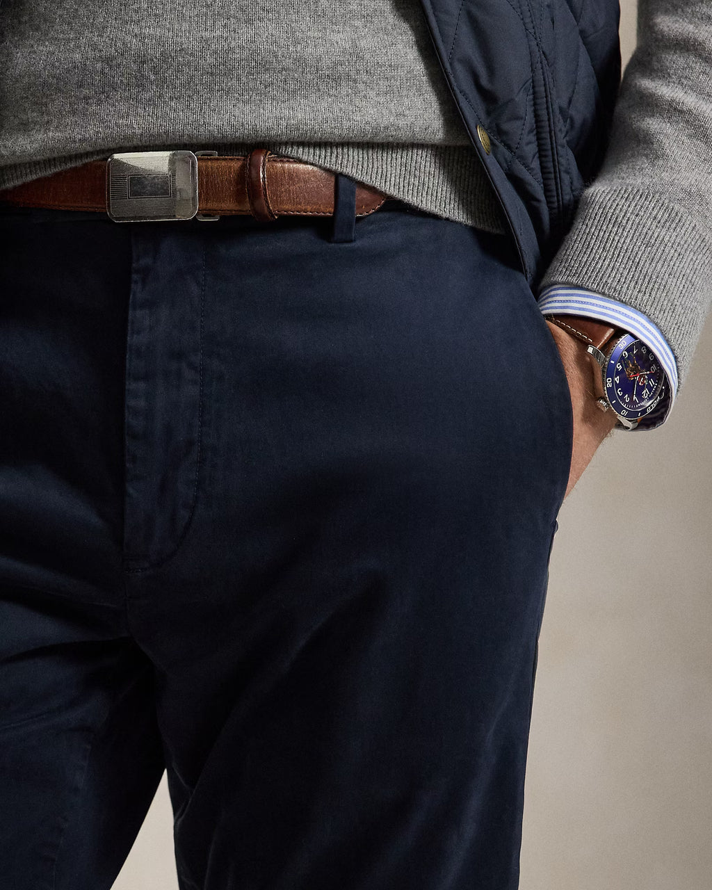 Polo Ralph Lauren Jarrett Slim Fit Sateen Pant - Aviator Navy