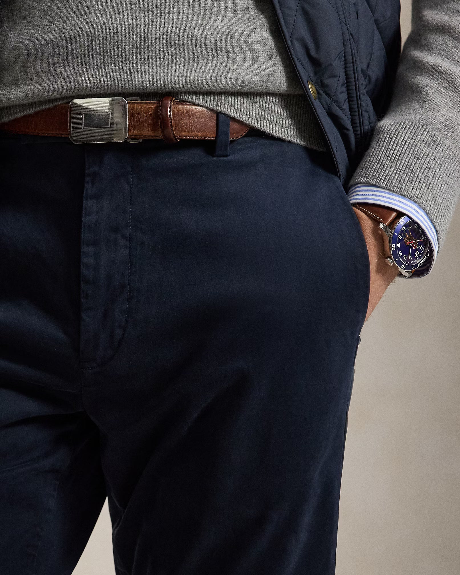 Polo Ralph Lauren Jarrett Slim Fit Sateen Pant - Aviator Navy