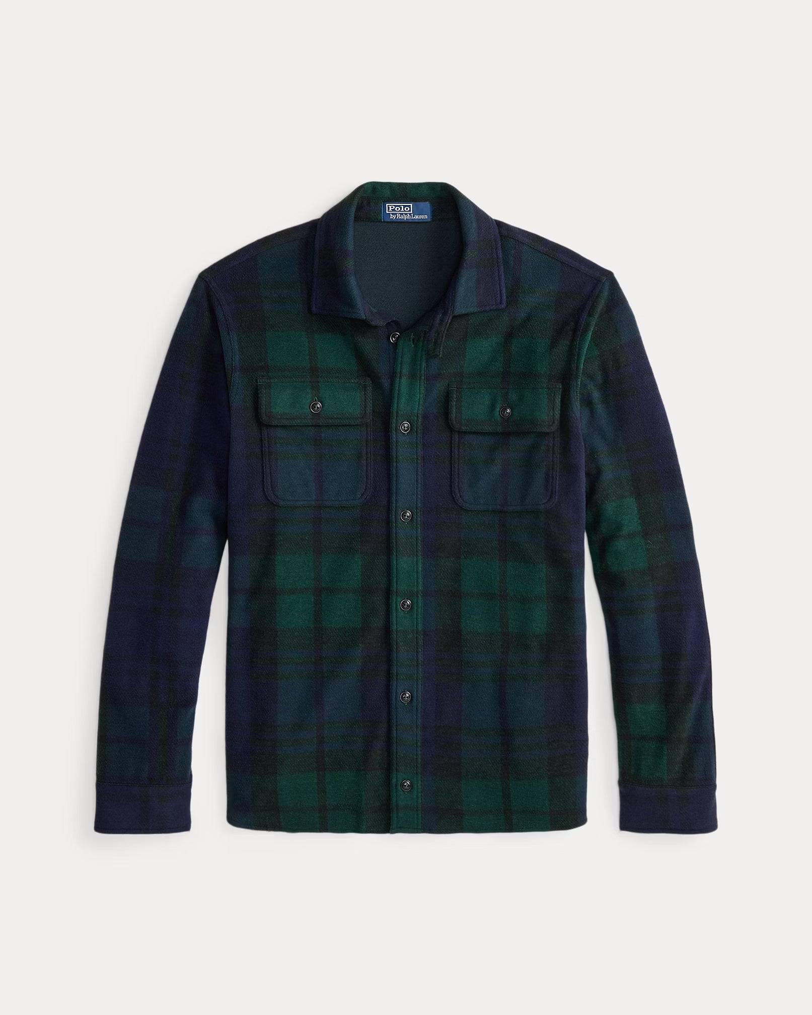 Polo Ralph Lauren Plaid Knit Overshirt - Blackwatch Plaid