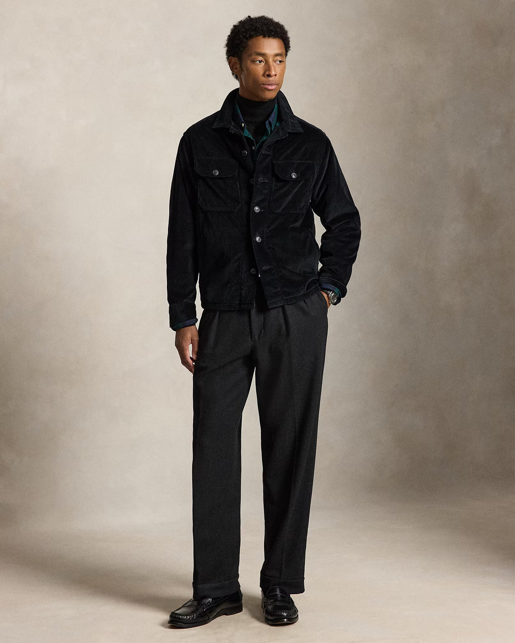 Polo Ralph Lauren Corduroy Overshirt - Black