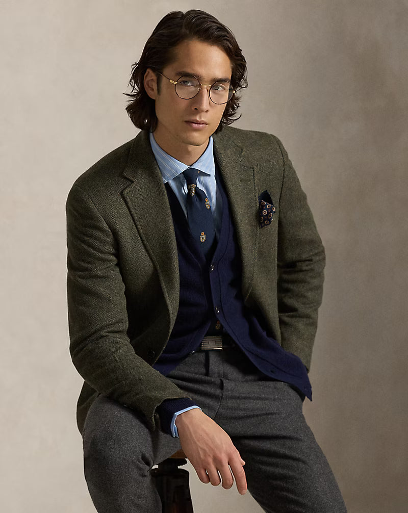 Polo Ralph Lauren Tailored Herringbone Sport Coat - Loden Multi