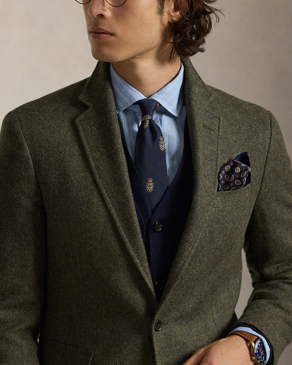 Polo Ralph Lauren Tailored Herringbone Sport Coat - Loden Multi