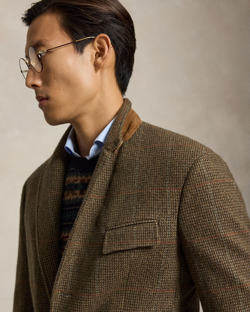 Polo Ralph Lauren Polo Tailored Fit Plaid Tweed Sport Coat