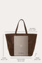 Little Liffner Sprout Tote - Dark Brown Suede