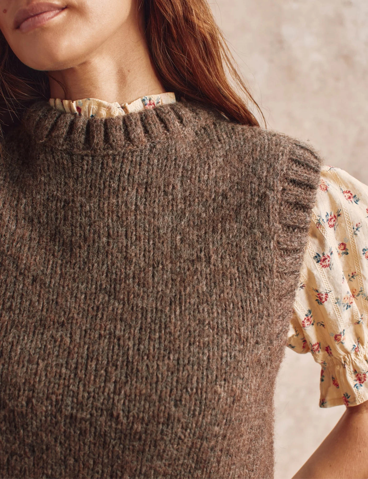 Penelope Chilvers Knitted Tank - Taupe