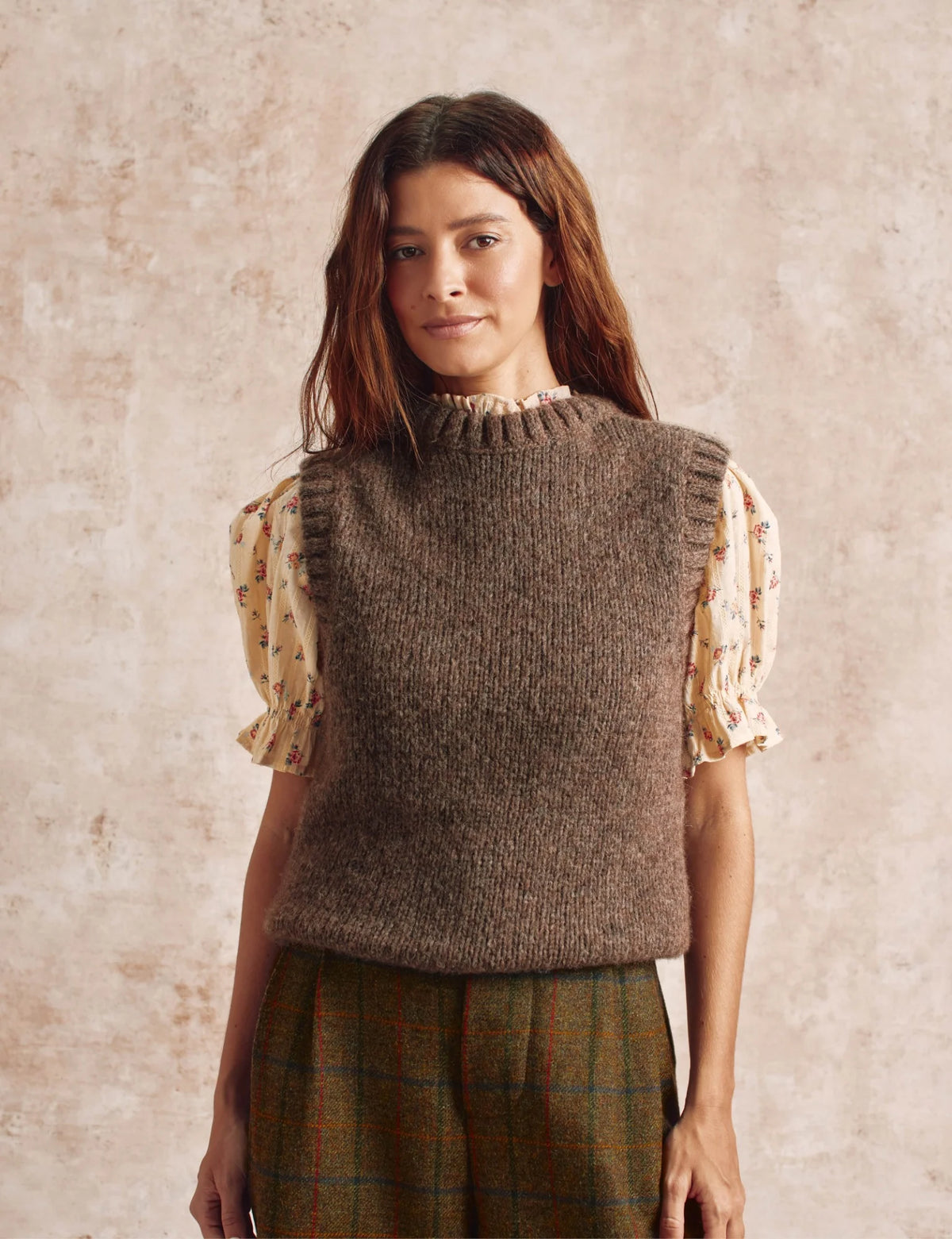 Penelope Chilvers Knitted Tank - Taupe