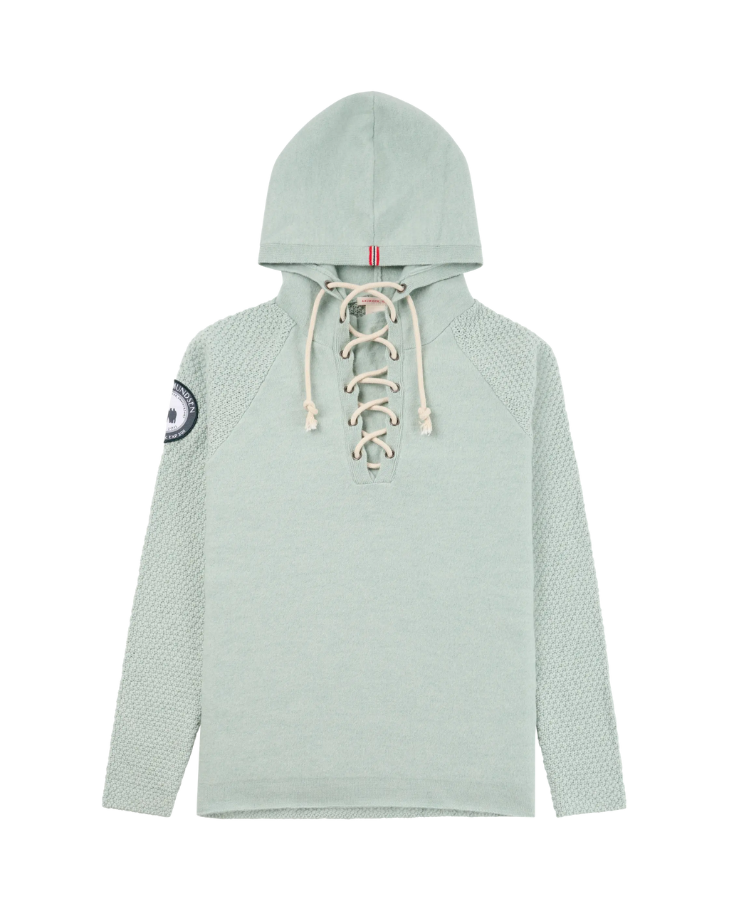Amundsen Boiled Hoodie Laced Womens  - Faded Woad Green