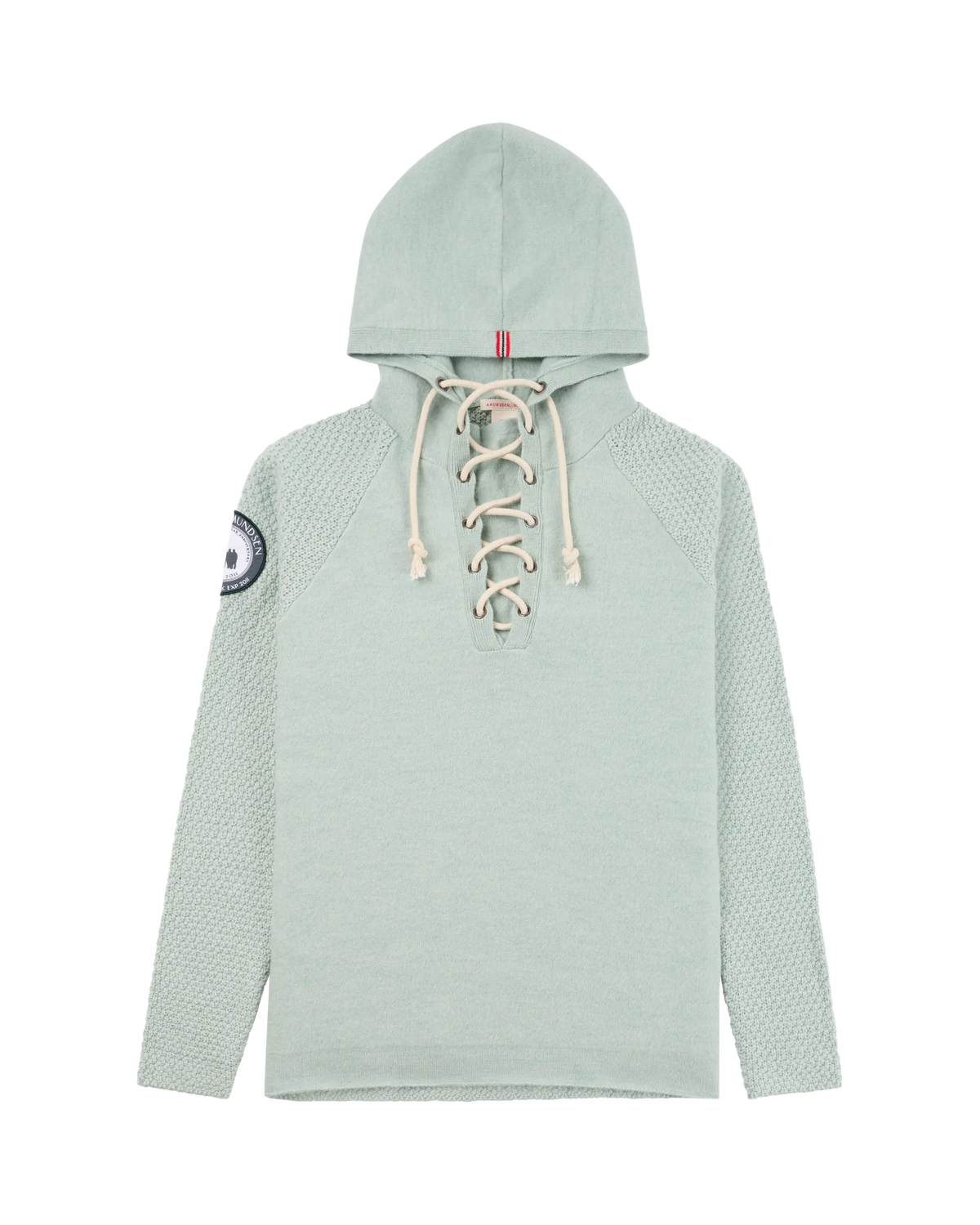 Amundsen Boiled Hoodie Laced Womens  - Faded Woad Green