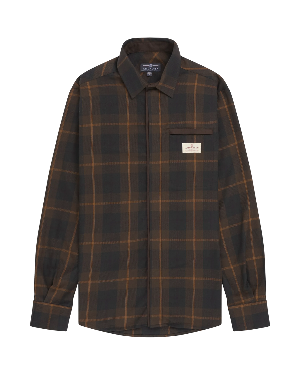 Amundsen Skauen Field Shirt- Hunter Brown Checks