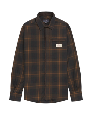 Amundsen Skauen Field Shirt- Hunter Brown Checks