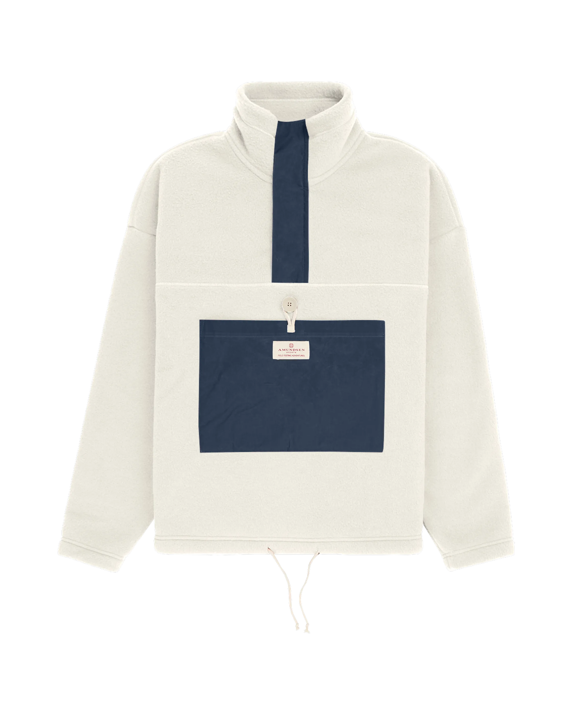 Amundsen V-Bond Waxed Fleece- Natural/Navy