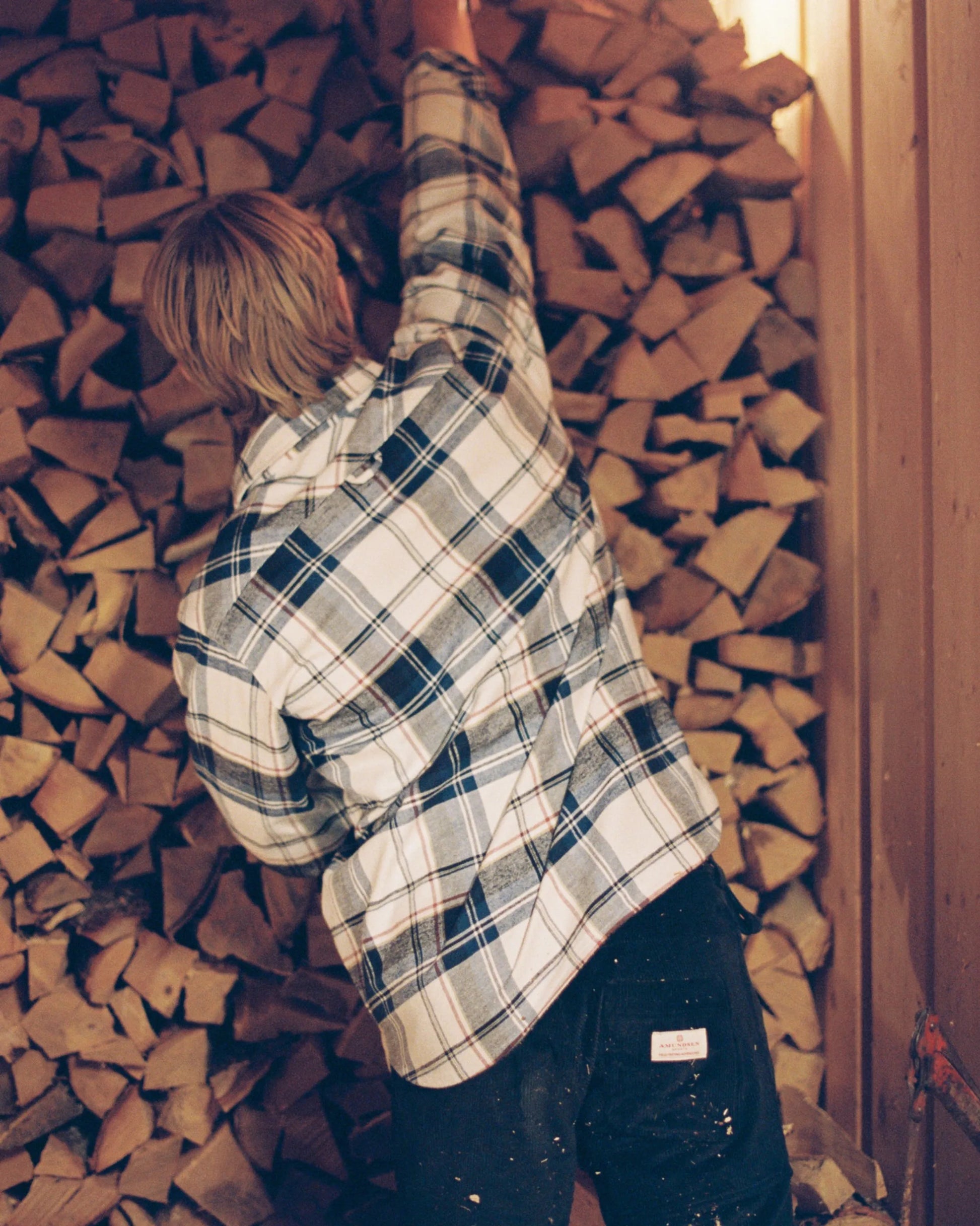 Amundsen Framhein Flannel Shirt Pattern- Faded Navy